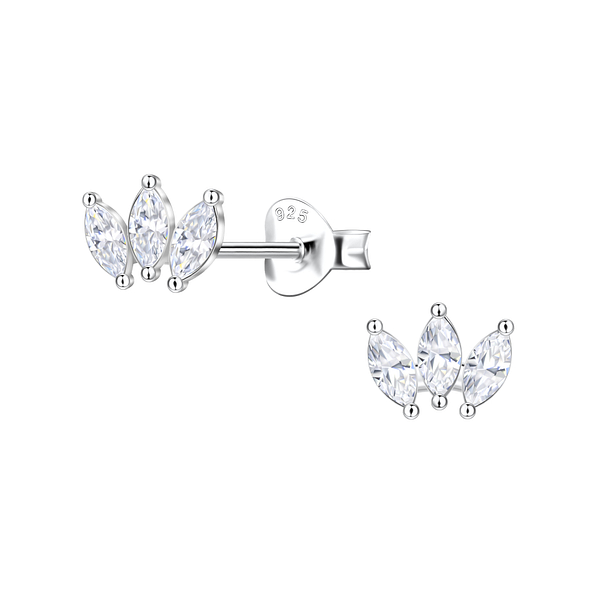 Wholesale Sterling Silver Geometric Ear Studs - JD22430 Wholesale Sterling Silver Geometric Ear Studs - JD22430