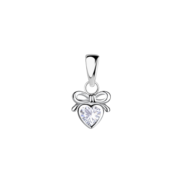Wholesale Sterling Silver Heart Pendant - JD23391 Wholesale Sterling Silver Heart Pendant - JD23391
