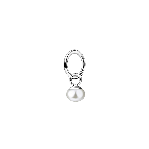 Wholesale 4mm Fresh Water Pearl Sterling Silver Pendant - JD23885 Wholesale 4mm Fresh Water Pearl Sterling Silver Pendant - JD23885