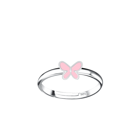 Wholesale Sterling Silver Butterfly Adjustable Ring - JD24003 Wholesale Sterling Silver Butterfly Adjustable Ring - JD24003