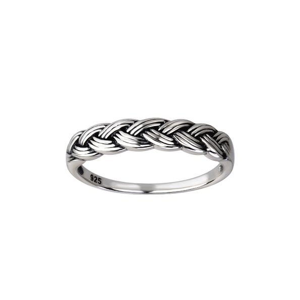 Wholesale Sterling Silver Braid Ring - JD26119 Wholesale Sterling Silver Braid Ring - JD26119