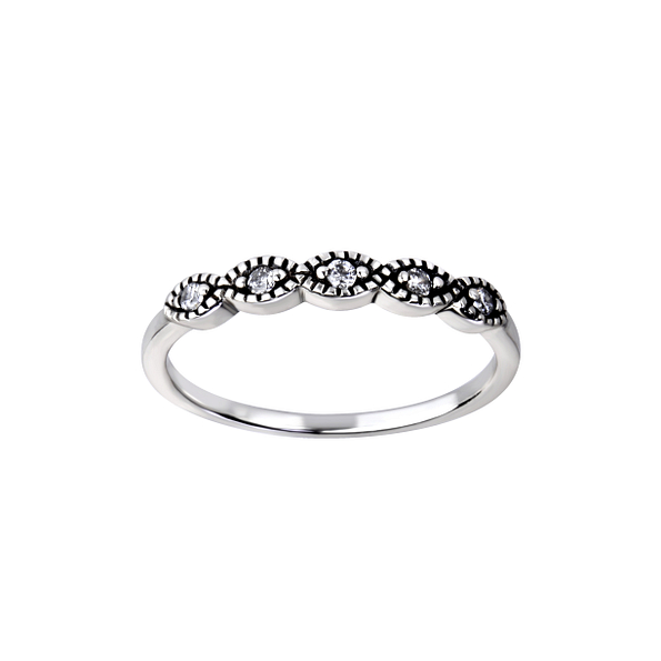 Wholesale Sterling Silver Patterned Ring - JD26120 Wholesale Sterling Silver Patterned Ring - JD26120