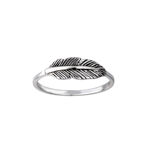 Wholesale Sterling Silver Leaf Ring - JD26122