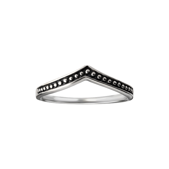 Wholesale Sterling Silver Chevron Ring - JD26133