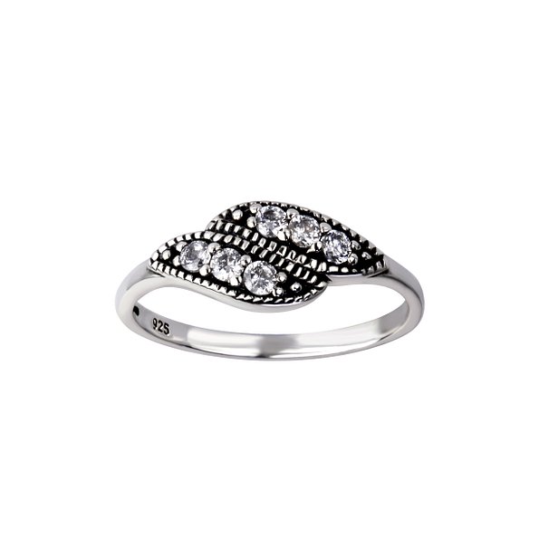 Wholesale Sterling Silver Geometric Ring - JD26136