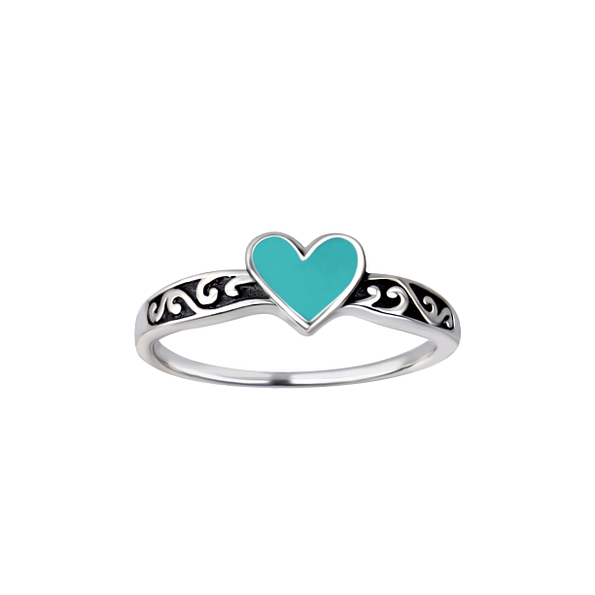 Wholesale Sterling Silver Heart Ring - JD26146 Wholesale Sterling Silver Heart Ring - JD26146