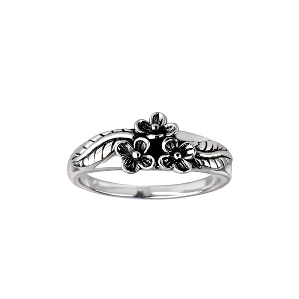 Wholesale Sterling Silver Flower Ring - JD26149 Wholesale Sterling Silver Flower Ring - JD26149