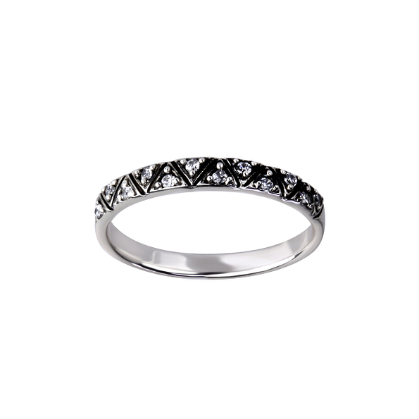 Wholesale Sterling Silver Geometric Ring - JD26157 Wholesale Sterling Silver Geometric Ring - JD26157