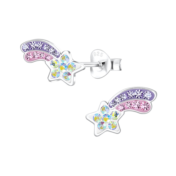 Wholesale Sterling Silver Shooting Star Ear Studs - JD7514
