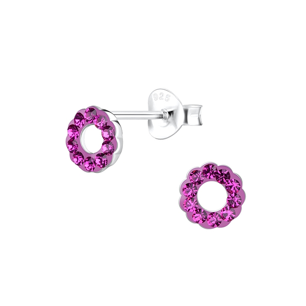 Wholesale Sterling Silver Flower Ear Studs - JD9461