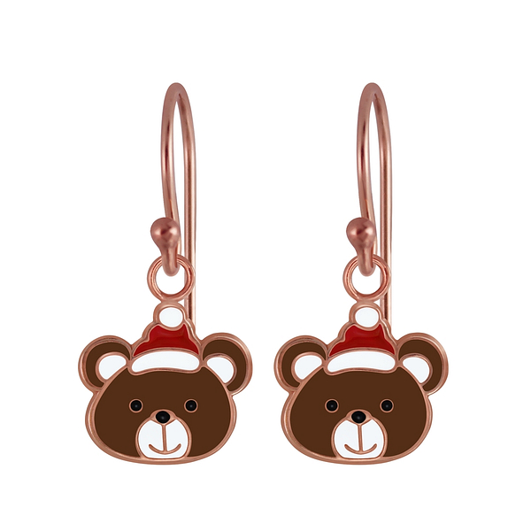 Wholesale Sterling Silver Christmas Bear Earrings - JD2966