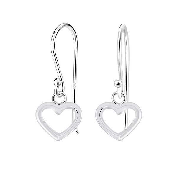Wholesale Sterling Silver Heart Earrings - JD6717