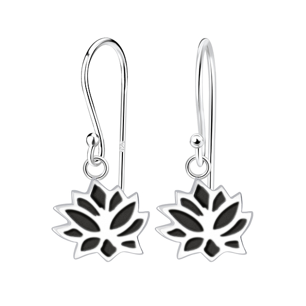 Wholesale Sterling Silver Lotus Flower Earrings - JD6578