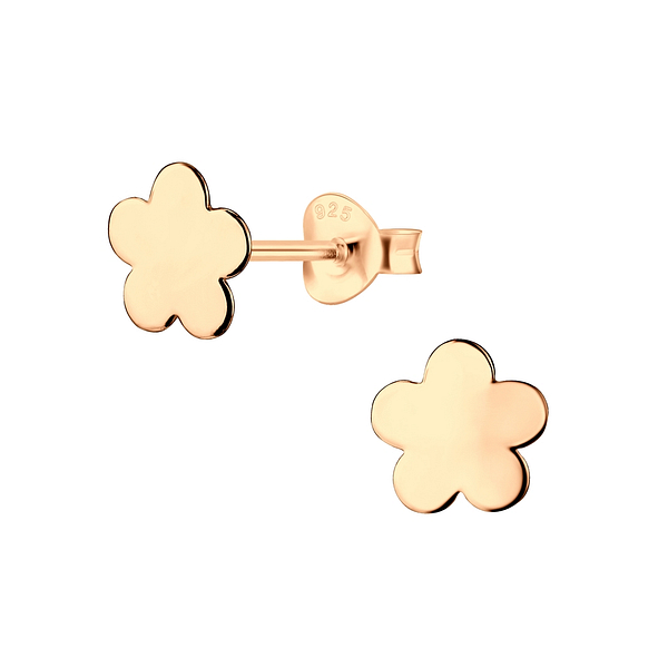 Wholesale Sterling Silver Flower Ear Studs - JD5691