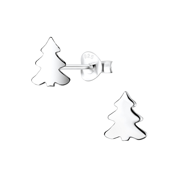 Wholesale Sterling Silver Tree Ear Studs - JD6660