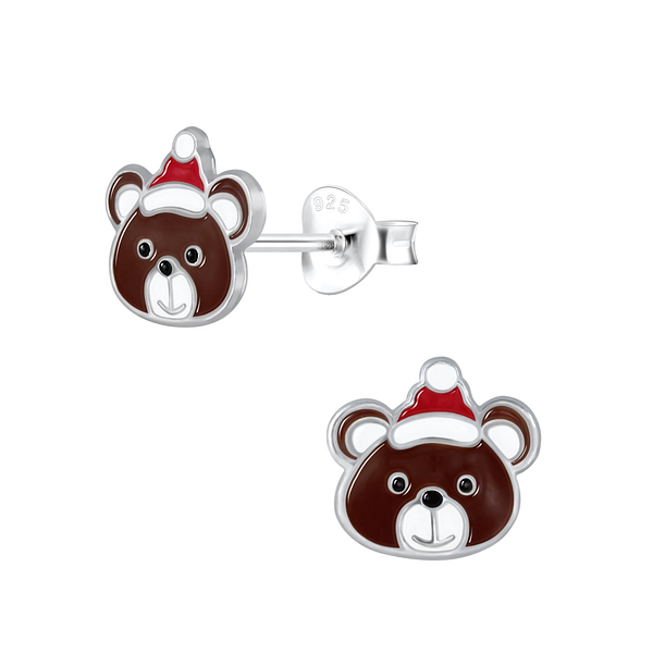 Wholesale Sterling Silver Bear Ear Studs - JD2077
