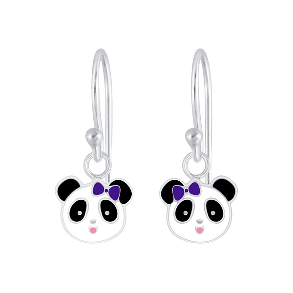 Wholesale Sterling Silver Panda Earrings - JD1934