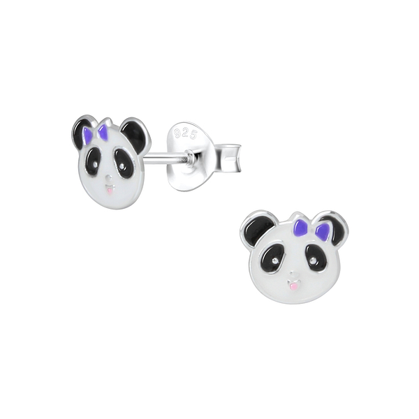 Wholesale Sterling Silver Panda Ear Studs - JD1932