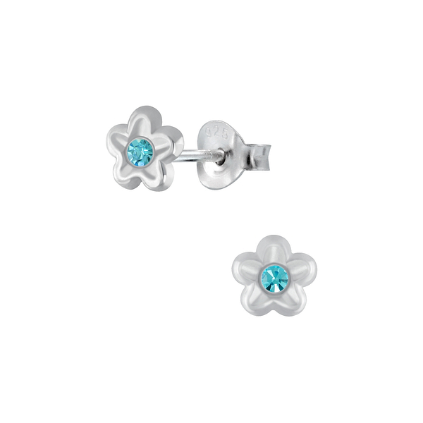 Wholesale Sterling Silver Flower Ear Studs - JD2539