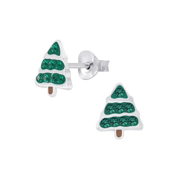 Wholesale Sterling Silver Tree Ear Studs - JD7229