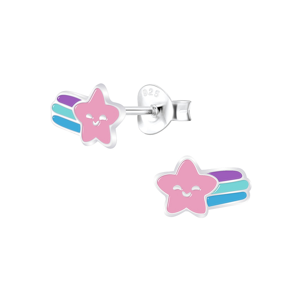 Wholesale Sterling Silver Shooting Star Ear Studs - JD7803