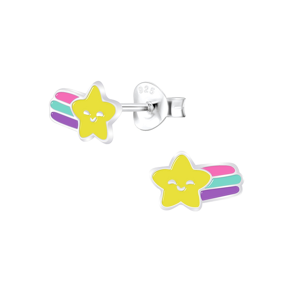 Wholesale Sterling Silver Shooting Star Ear Studs - JD7805