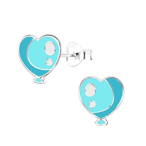 Wholesale Sterling Silver Heart Ear Studs - JD9012