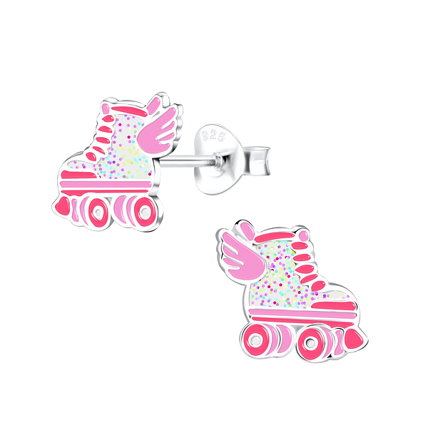 Wholesale Sterling Silver Rollerblade Ear Studs - JD9034