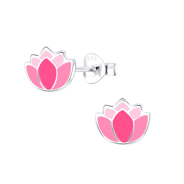 Wholesale Sterling Silver Flower Ear Studs - JD9098