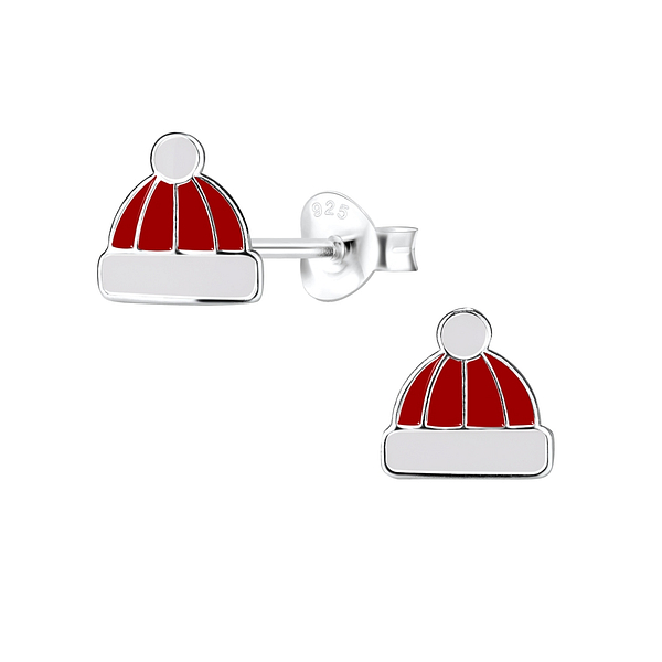 Wholesale Sterling Silver Hat Ear Studs - JD9669
