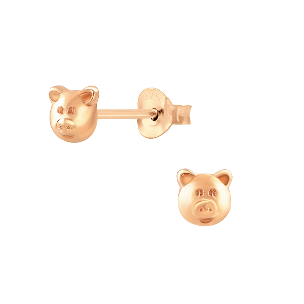 Wholesale Sterling Silver Pig Ear Studs - JD6198