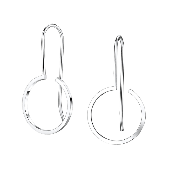 Wholesale Sterling Silver Circle Earrings - JD5336