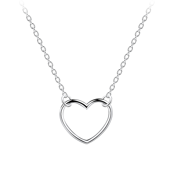 Wholesale Sterling Silver Heart Necklace - JD8965