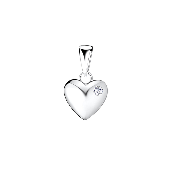 Wholesale Sterling Silver Heart Pendant - JD10017