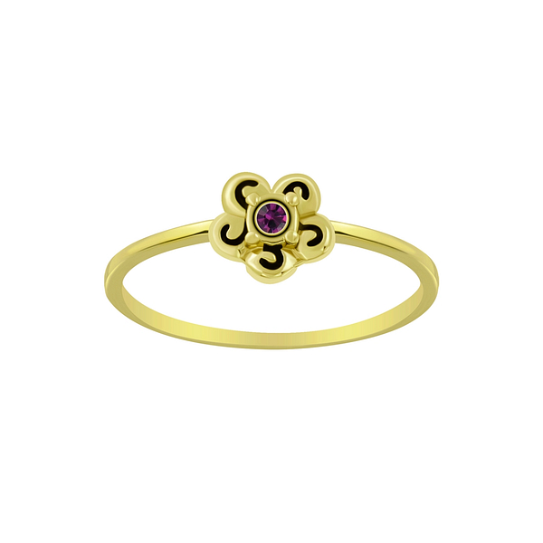Wholesale Sterling Silver Flower Ring - JD6312