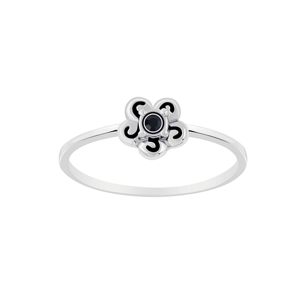 Wholesale Sterling Silver Flower Ring - JD6310