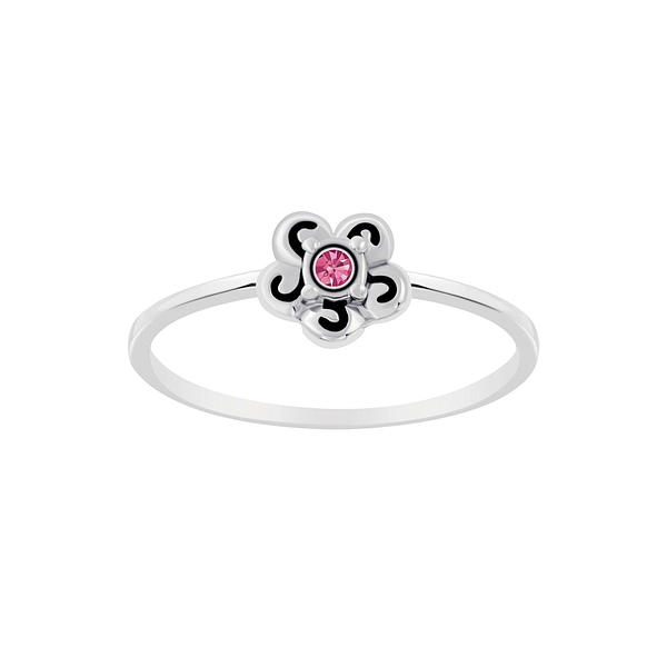 Wholesale Sterling Silver Flower Ring - JD6309