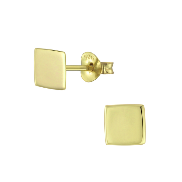 Wholesale Sterling Silver Square Ear Studs - JD5208