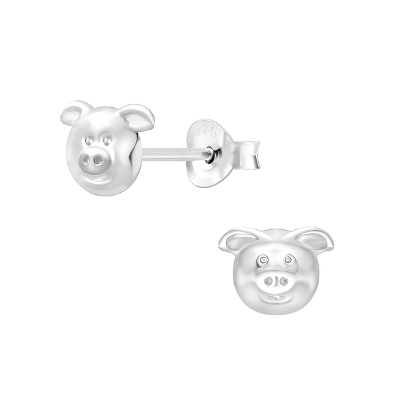 Wholesale Sterling Silver Pig Ear Studs - JD4351