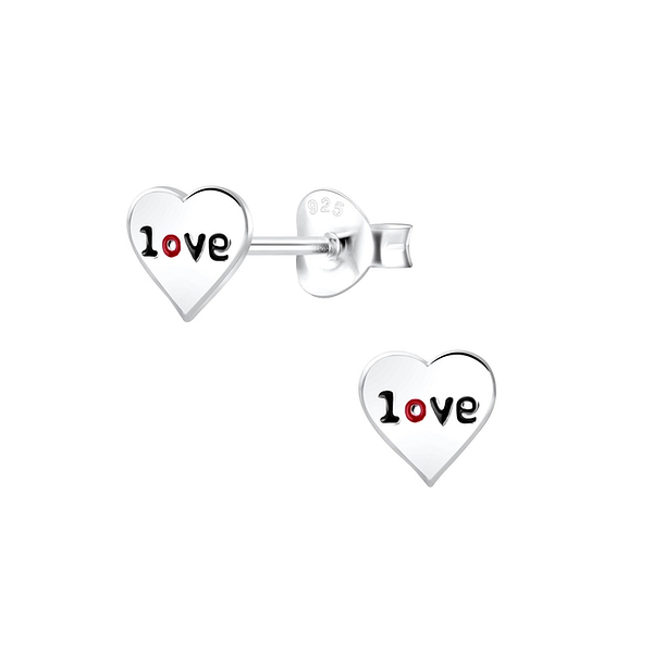 Wholesale Sterling Silver Love Ear Studs - JD5065