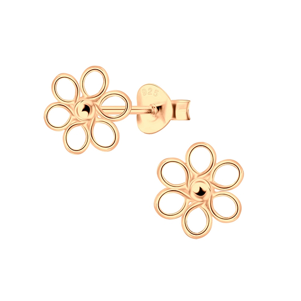 Wholesale Sterling Silver Flower Ear Studs - JD2595