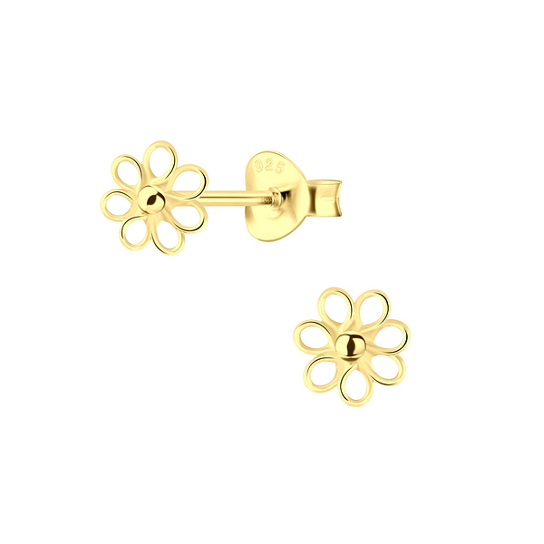 Wholesale Sterling Silver Flower Ear Studs - JD2591