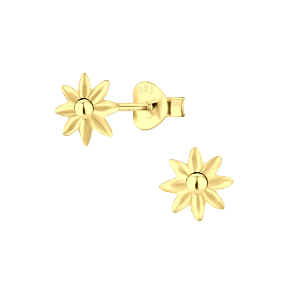 Wholesale Sterling Silver Flower Ear Studs - JD2679