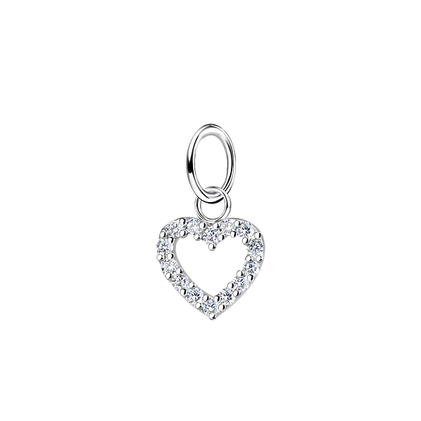 Wholesale Sterling Silver Heart Pendant - JD10644