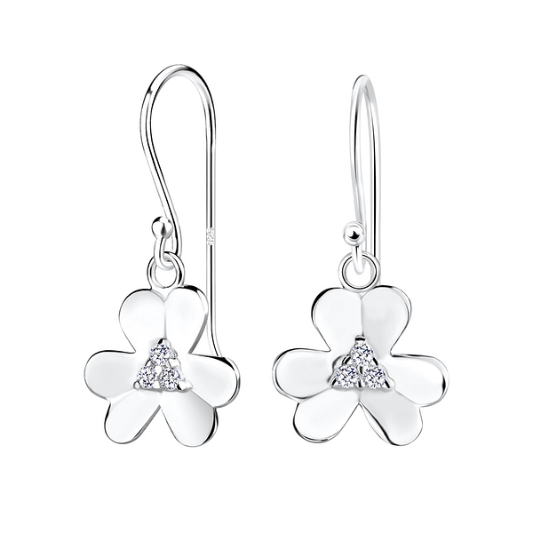 Wholesale Sterling Silver Flower Earrings - JD14124
