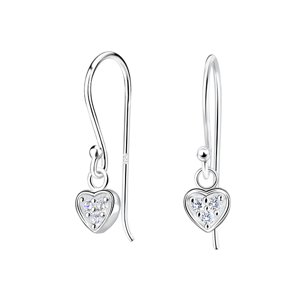 Wholesale Sterling Silver Heart Earrings - JD16342