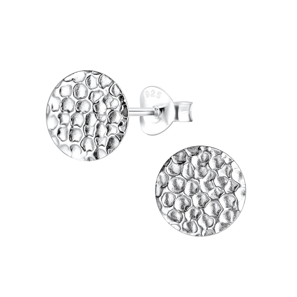 Wholesale Sterling Silver Round Ear Studs - JD16333