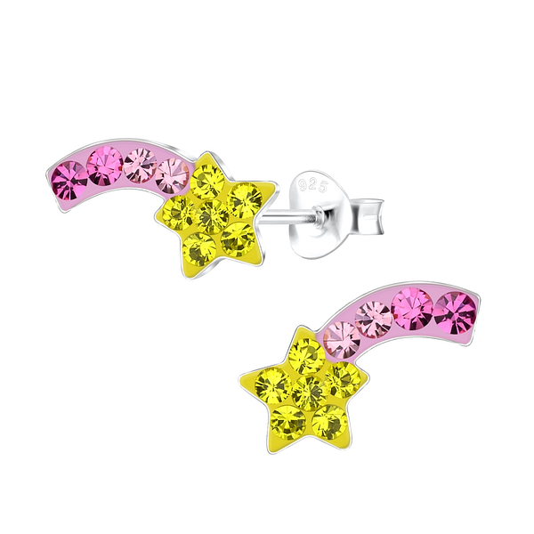 Wholesale Sterling Silver Shooting Star Ear Studs - JD17233