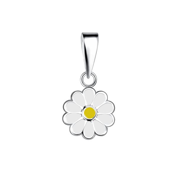 Wholesale Sterling Silver Daisy Flower Pendant - JD17832