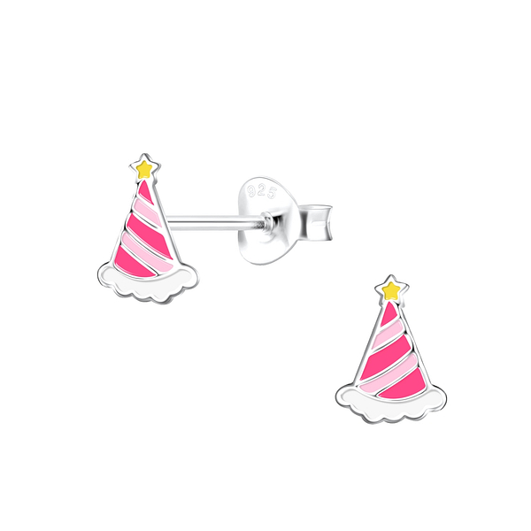 Wholesale Sterling Silver Party Hat Ear Studs - JD18323
